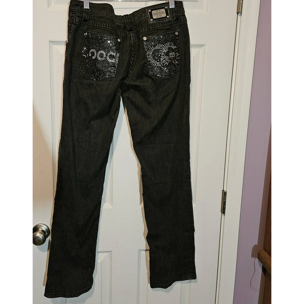 Coogi black rhinestone denim Size 13/14‎